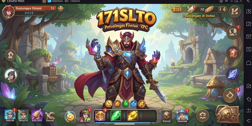 Tampilan gameplay menarik dari 171SLOT yang penuh aksi RPG.