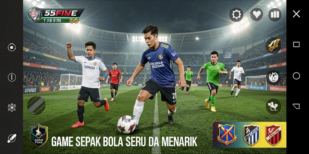 Tampilan gameplay menyenangkan dari 55FIVE yang menarik dan realistis.