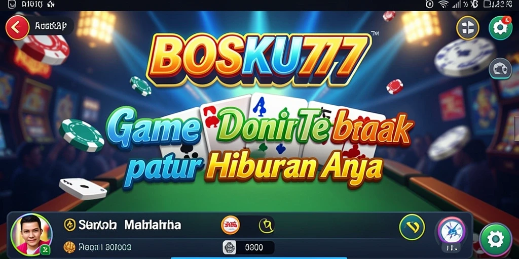 Screenshot gameplay menunjukkan serunya bermain Domino di BOSKU777.