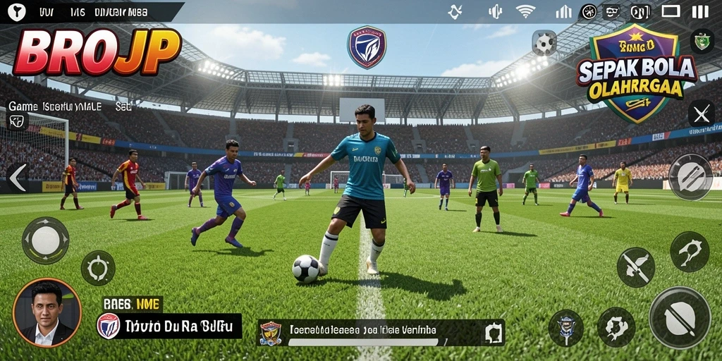 Gameplay menarik BROJP yang membawa pengalaman sepak bola ke level berikutnya.