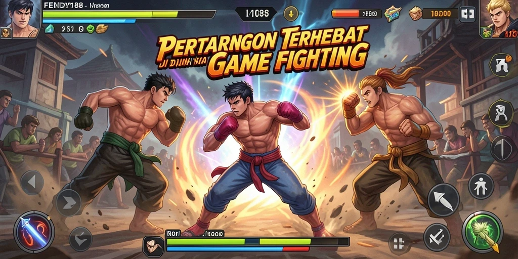 Tampilan screenshot menampilkan pertarungan epik dalam FENDY188.