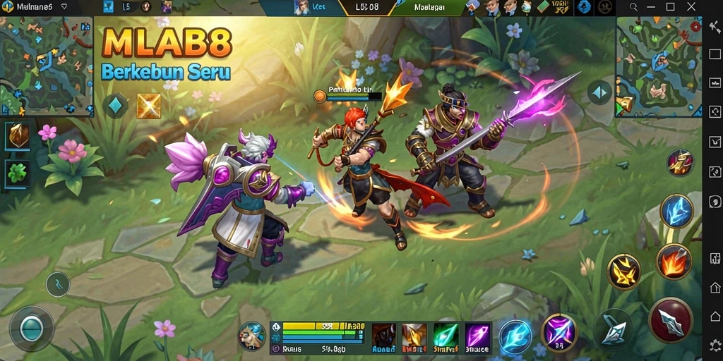 Tangkapan layar gameplay MLBB8 menampilkan aktivitas bertani yang menarik.
