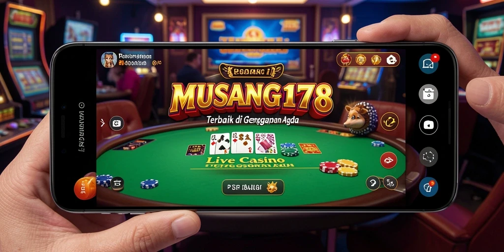 Tampilan menarik gameplay Live Casino di MUSANG178.
