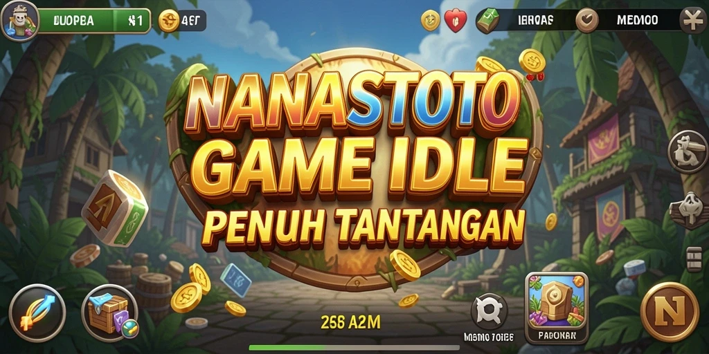 Tampilan gameplay NANASTOTO menampilkan aksi peningkatan karakter yang menarik.