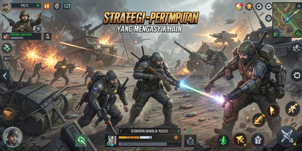 Tangkapan layar PG11 menunjukkan aksi pertempuran strategis yang mendebarkan.