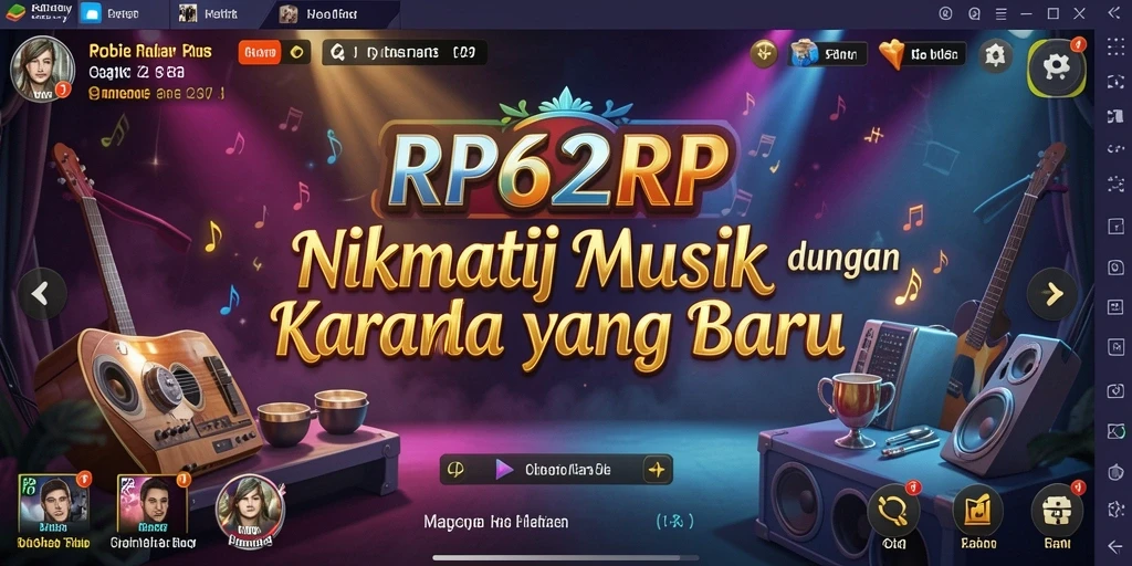 Screenshot RP62RP menampilkan gameplay yang seru dan interaktif di dunia musik.