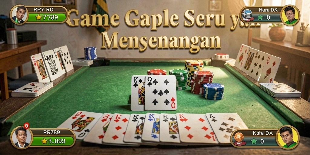 Tampilan gameplay Gaple yang mendebarkan di RR789.