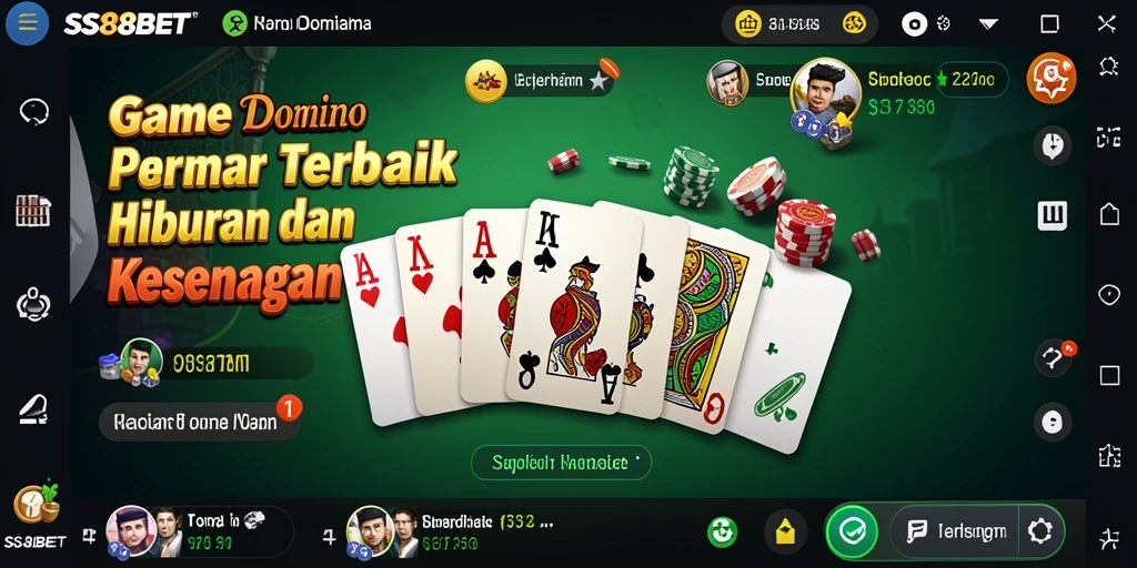 Tampilan gameplay Domino di SS88BET dengan grafis menarik.